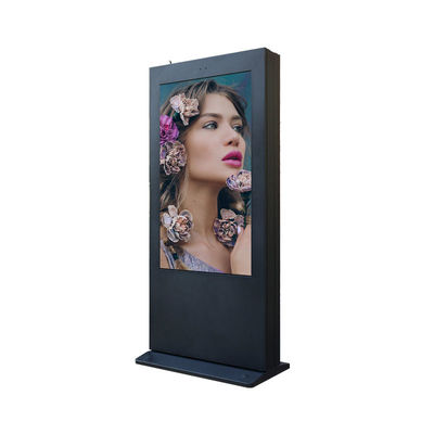 VGA HDMI আউটডোর ডিজিটাল সাইনেজ 55 ইঞ্চি 1920*1080 3000nits অ্যান্টি ক্ষয় বাক্স