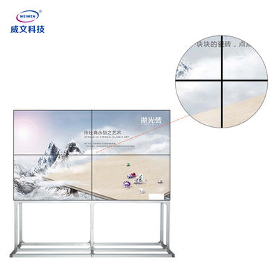 2k 4k ওয়াল LCD ডিসপ্লে স্ক্রিন 1.8mm বেজেল 2x3 FHD রেজোলিউশন 49 ইঞ্চি
