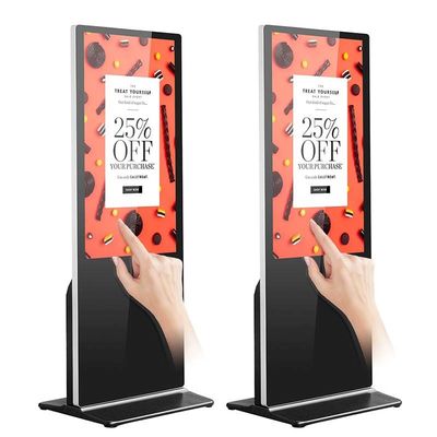 4k রেজোলিউশন LCD ইন্টারেক্টিভ টাচ স্ক্রিন কিয়স্ক মনিটর i3 i5 CPU PC OS 65Inch