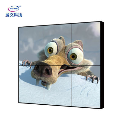 ওয়াল মাউন্টযোগ্য LCD ভিডিও ওয়াল ডিসপ্লে 1920x1080/4k 3x3 LCD স্প্লিসিং স্ক্রীন