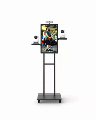 IR টাচ 43in Floor Standing Digital Signage AC110V সঙ্গে লাইভ ক্যামেরা মেশিন