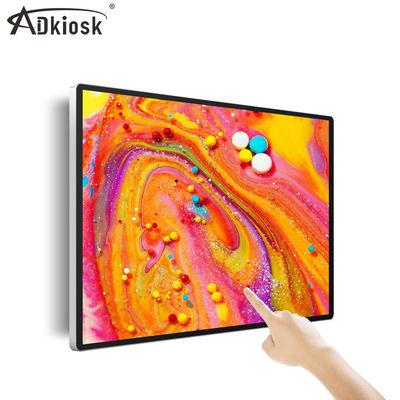 VGA HDMI ইনফ্রারেড ওয়াল মাউন্ট করা বিজ্ঞাপন প্লেয়ার ইন্টারেক্টিভ LVDS ইনফ্রারেড
