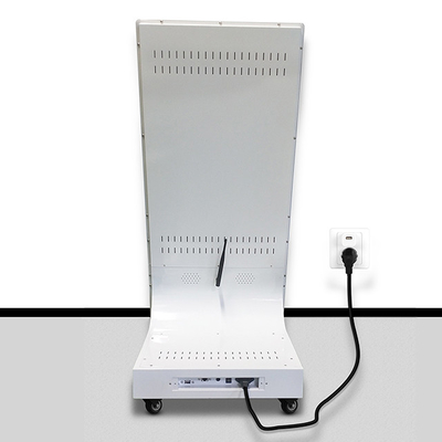 Lcd স্ক্রীন 1.5A সেলফ সার্ভিস কিয়স্ক ইন্ডোর ফ্লোর স্ট্যান্ড সিসিসি উইথ হুইল
