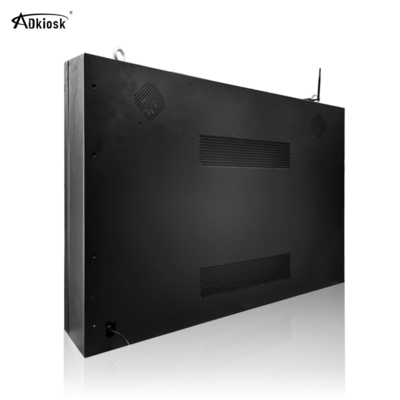 টেম্পারড গ্লাস আউটডোর LCD স্ক্রিন 500cd/M2 1080p Ip55 ওয়াল মাউন্ট করা