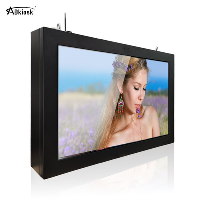 টেম্পারড গ্লাস আউটডোর LCD স্ক্রিন 500cd/M2 1080p Ip55 ওয়াল মাউন্ট করা
