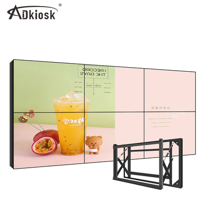 সংকীর্ণ বেজেল LCD ভিডিও ওয়াল ডিসপ্লে 49in 3x3 উল্লম্ব বিজ্ঞাপন স্প্লিসিং স্ক্রীন