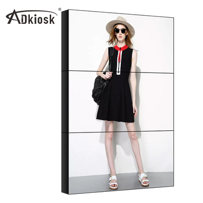 4k 55 ইঞ্চি বিজ্ঞাপন ভিডিও ওয়াল ইনডোর Lcd স্প্লিসিং স্ক্রীন 2x2 3x3