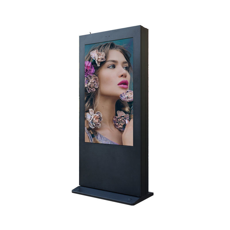 VGA HDMI আউটডোর ডিজিটাল সাইনেজ 55 ইঞ্চি 1920*1080 3000nits অ্যান্টি ক্ষয় বাক্স